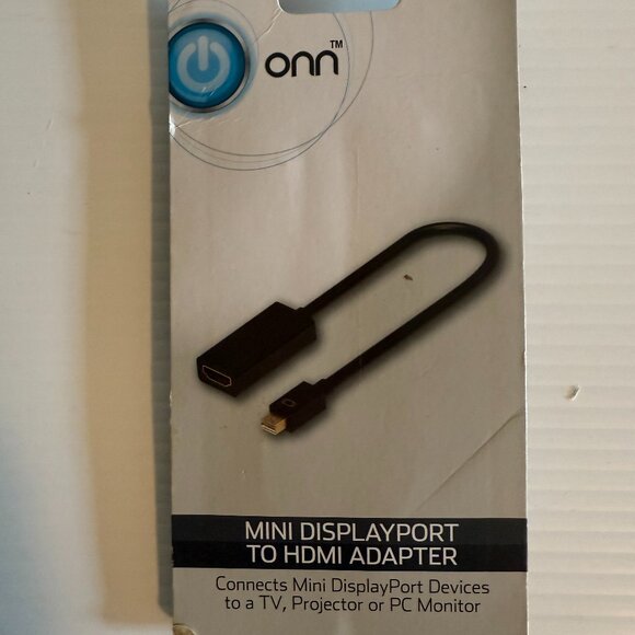 ONN Mini DisplayPort to HDMI Adapter   Connects Mini DisplayPort Devices to a TV - Picture 3 of 6